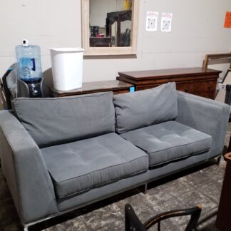 Grey Max Sofa W/Chrome Base Made By Younger Funiture